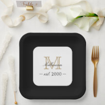 Minimalistisches Elegantes Gold Monogramm Familien