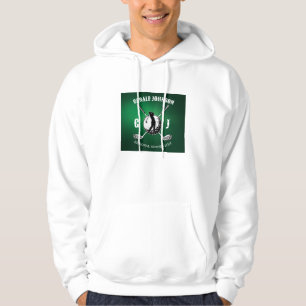 Minimalistisches elegantes Golf Monogram Design Hoodie