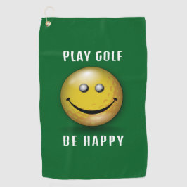 Minimalistisches Elegantes Happy Golfer Design Golfhandtuch