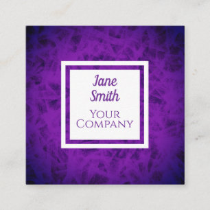 Minimalistisches elegantes, lila Quadratgeschäft Quadratische Visitenkarte