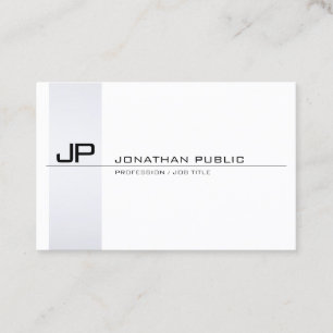 Minimalistisches elegantes Monogramm-modernes Visitenkarte