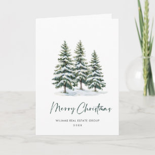 Minimalistisches Elegantes Pine Tree Weihnachten