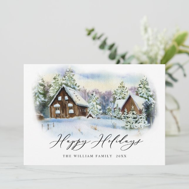 Minimalistisches Elegantes Pine Tree Weihnachten G (Stehend Vorderseite)