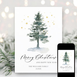 Minimalistisches Elegantes Pine Tree Weihnachten G
