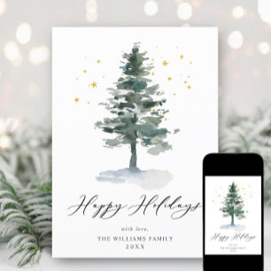 Minimalistisches Elegantes Pine Tree Weihnachten G