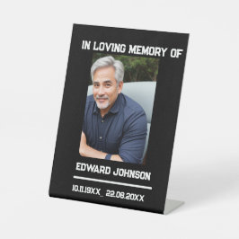 Minimalistisches Elegantes Schwarzes Begrüßungszei Sockelschild