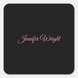 Minimalistisches, elegantes und modernes, schlicht quadratischer aufkleber