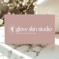 Minimalistisches Esthetiker-Logo Skincare Blush Pi