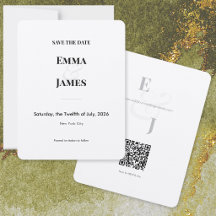 Minimalistisches Et-Zeichen Save-the-Date | Hochze
