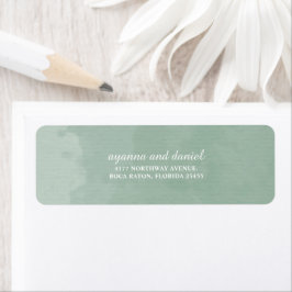 Minimalistisches Etikett für die Farbe des Wassers