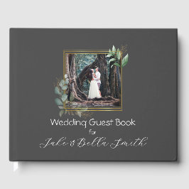 Minimalistisches Eukalyptus Personalisiert Wedding Gästebuch