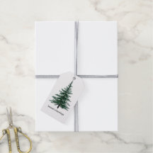 Minimalistisches Evergreen Tree Design Einfaches H