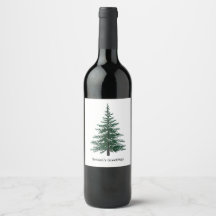 Minimalistisches Evergreen Tree Design Einfaches H