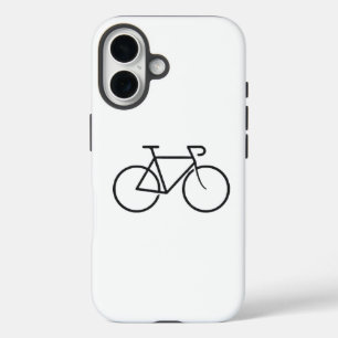 Minimalistisches Fahrraddesign Telefongehäuse iPhone 16 Hülle