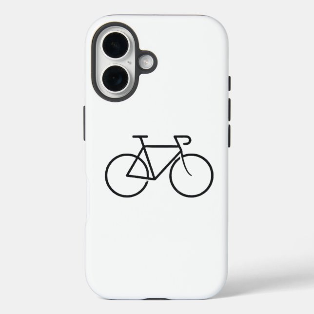 Minimalistisches Fahrraddesign Telefongehäuse Case-Mate iPhone Hülle (Rückseite)