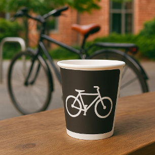 Minimalistisches Fahrradsymbol Pappbecher
