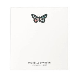 Minimalistisches Farbbutterfly-Logo Notizblock