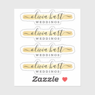 Minimalistisches Farbschmalz-Logo für den benutzer Aufkleber