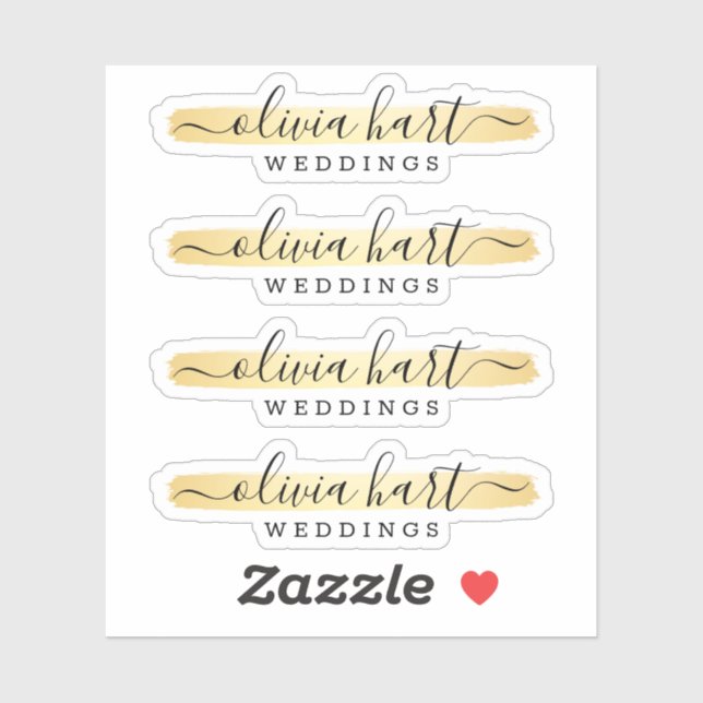 Minimalistisches Farbschmalz-Logo für den benutzer Aufkleber (Blatt)