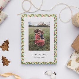 Minimalistisches festliches Happy Holidays Weihnac Feiertagskarte