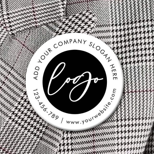 Minimalistisches Firmenlogo als Werbegeschenk für  Button (Von Creator hochgeladen)