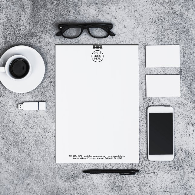 Minimalistisches Firmenlogo Briefbogen (Von Creator hochgeladen)