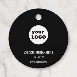 Minimalistisches Firmenlogo Geschenkanhänger