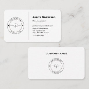 Minimalistisches Firmenlogo - Hintergrund Visitenkarte