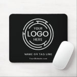 Minimalistisches Firmenlogo Mousepad<br><div class="desc">Personalisieren Sie dieses Mauspad mit Ihrem Firmenlogo, Ihrem Slogan oder Ihrer Tagelinie und Ihrer Website-Adresse (kann leer verlassen werden, wenn Sie keinen Druck gewollt haben). Ändern Sie die schwarze Farbe mit unseren Bearbeitungswerkzeugen auf irgendetwas. Verwenden Sie die Meldungsschaltfläche, wenn Sie Hilfe bei diesem Design benötigen. WEITERE Artikel in unserer Sammlung....</div>
