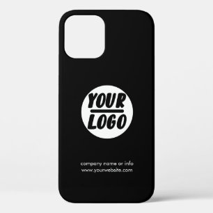 Minimalistisches Firmenlogo Schwarz/Weiß Case-Mate iPhone Hülle