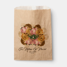 Minimalistisches florales Elegant Hochzeitsgast Geschenktütchen