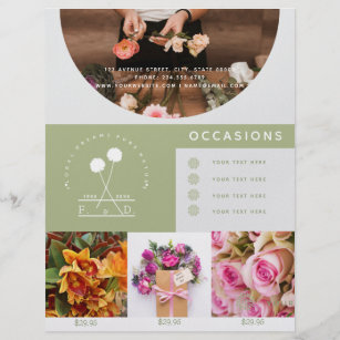 Minimalistisches Florist Business Foto Flyer