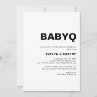 Minimalistisches formales BabyQ Baby Duschgrill