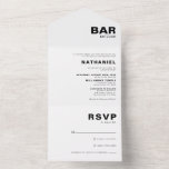 Minimalistisches formales Elegant Bar Mitzvah All In One Einladung<br><div class="desc">Diese minimalistische formelle Bar mitzvah ist perfekt für eine einfache religiöse Feier. Das Design bietet einen schönen Schriftart in einem weißen Hintergrund,  um Ihre Veranstaltung zu ergänzen.</div>