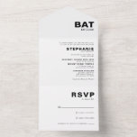 Minimalistisches formelles Elegant Bat Mitzvah All In One Einladung<br><div class="desc">Diese minimalistische formale elegante Fledermausmitzvah ist perfekt für eine einfache religiöse Feier. Das Design bietet einen schönen Schriftart in einem weißen Hintergrund,  um Ihre Veranstaltung zu ergänzen.</div>