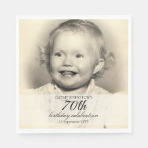 Minimalistisches Foto 70. Geburtstag