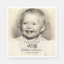 Minimalistisches Foto 90. Geburtstag
