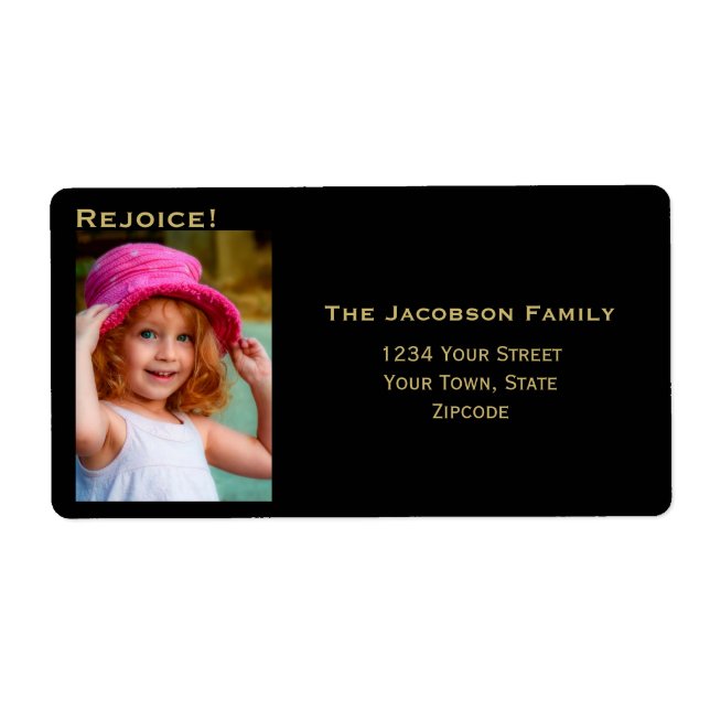 Minimalistisches Foto Big Black Holiday Rücksendea (Vorne)