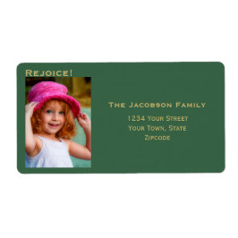 Minimalistisches Foto Big Green Holiday Rücksendea