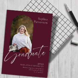 Minimalistisches Foto Burgundy Gray Ankündigung