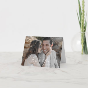 Minimalistisches Foto Dankeschön Karte