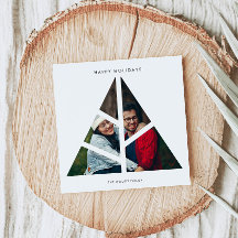 Minimalistisches Foto der geometrischen Weihnachts