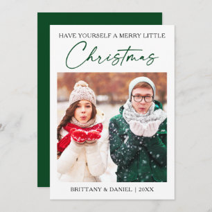 Minimalistisches Foto Feiertagskarte