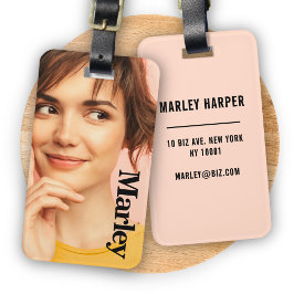 Minimalistisches Foto Full Foto Einfach Niedlicher Gepäckanhänger