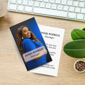 Minimalistisches Foto für Manager und Mitarbeiter Visitenkarte