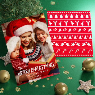 Minimalistisches Foto für moderne Pinselskripte Feiertagskarte