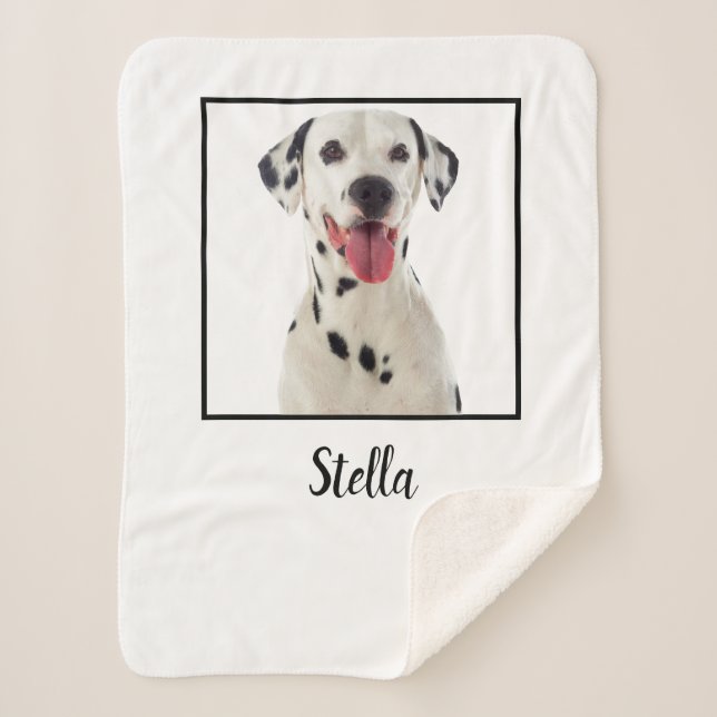 Minimalistisches Foto für Weißhunde Sherpadecke (Vorderseite)