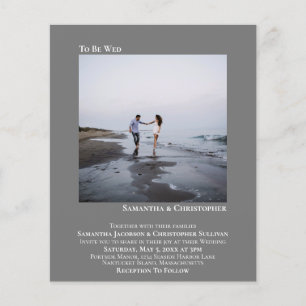 Minimalistisches Foto Graue HAUSHALT Hochzeit Einl