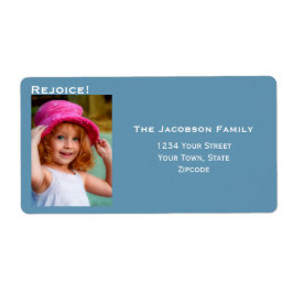 Minimalistisches Foto Grosses Blue Holiday Rücksen