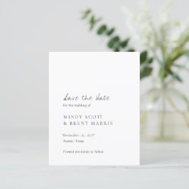 Minimalistisches Foto Hochzeitsszenario speichern
